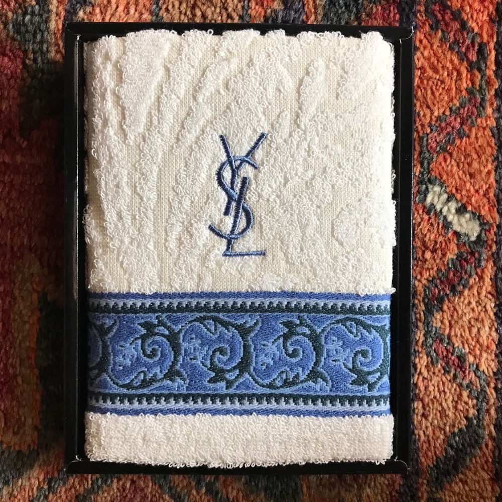 NWOT Vintage Yves Saint Laurent Mini Face Towel